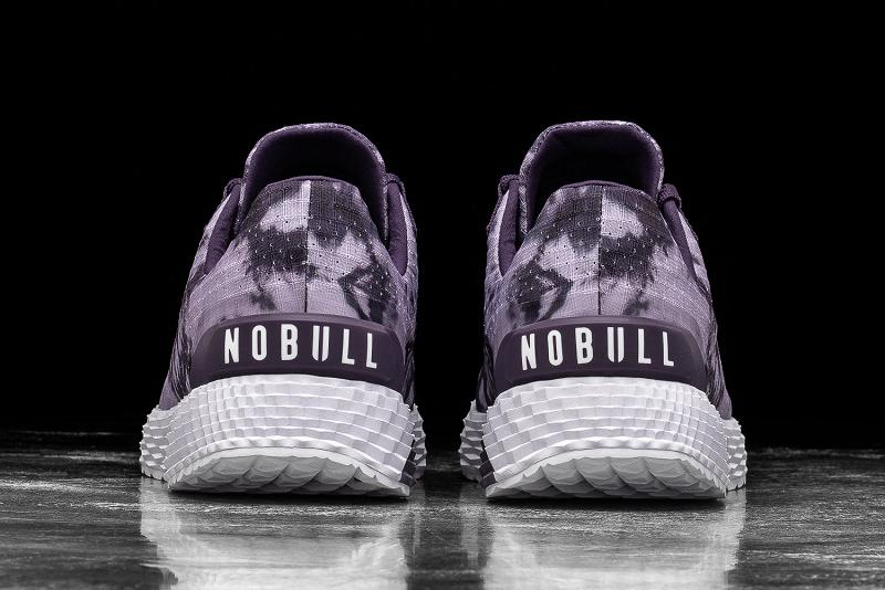 Men's Nobull Wisteria Tie-Dye Ripstop Running Shoes Purple | SG E2023B